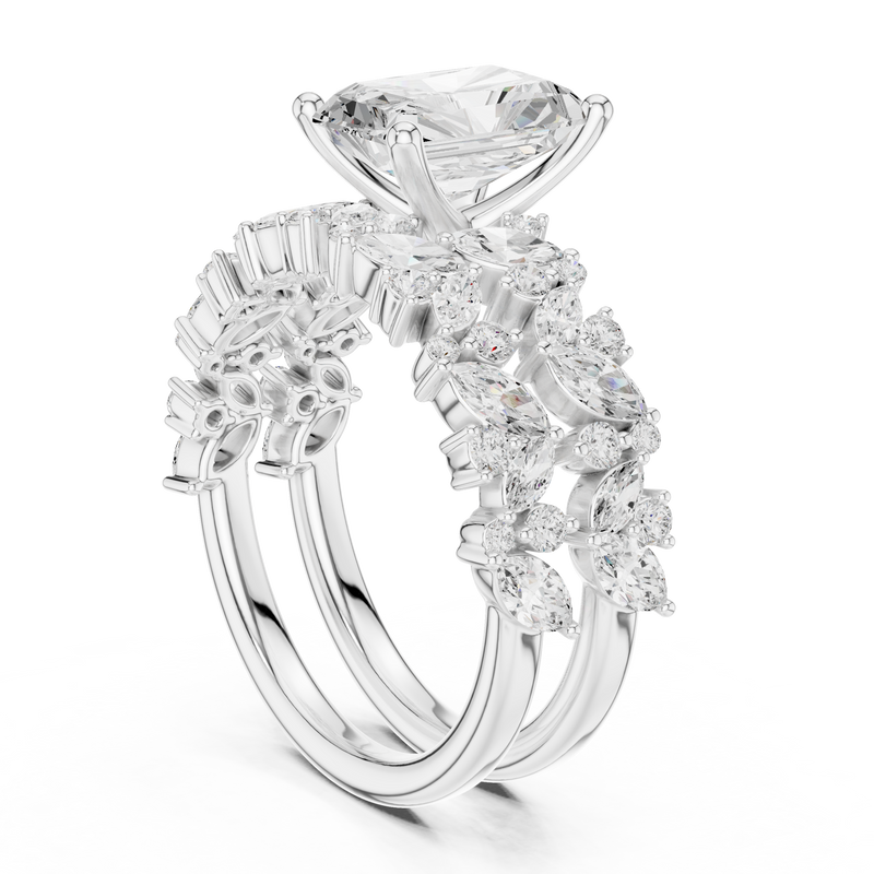 Ladies Ring DDLR-946@7 - White Gold - Image