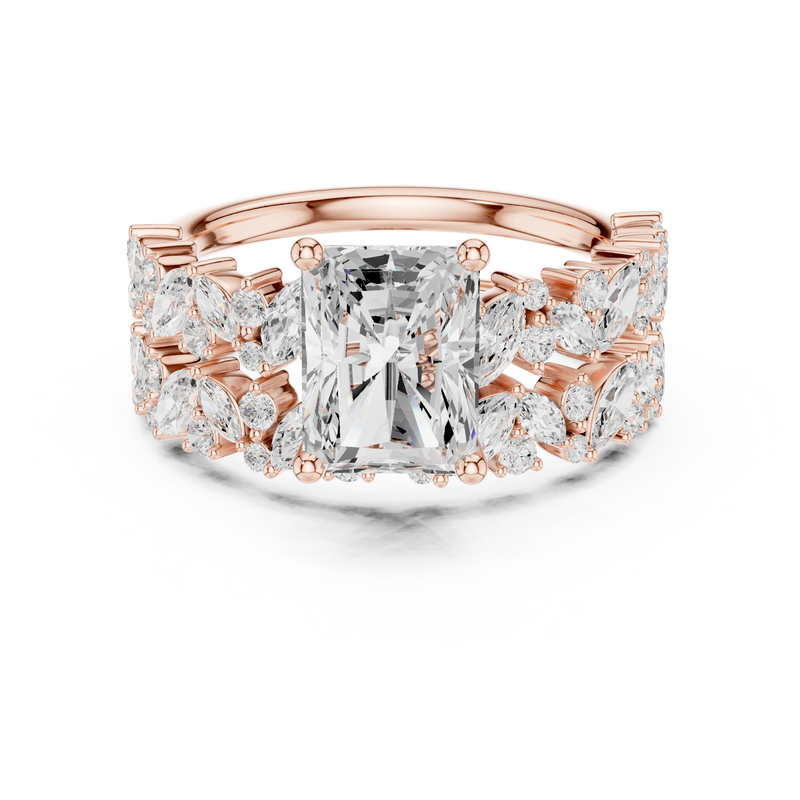 Ladies Ring DDLR-946@7 - Rose Gold - Image