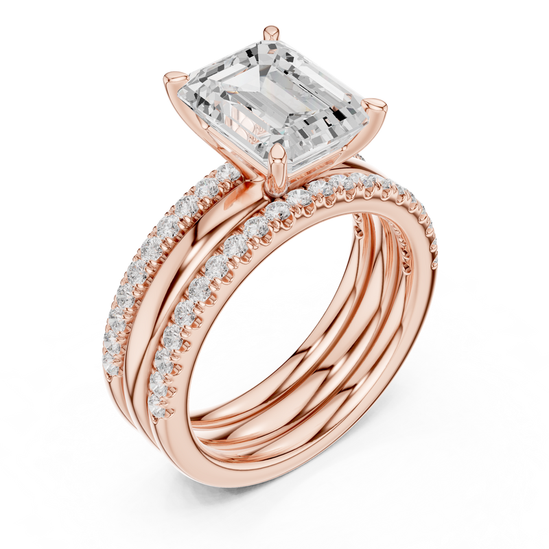 Ladies Ring DDLR-947@7 - Rose Gold - Image
