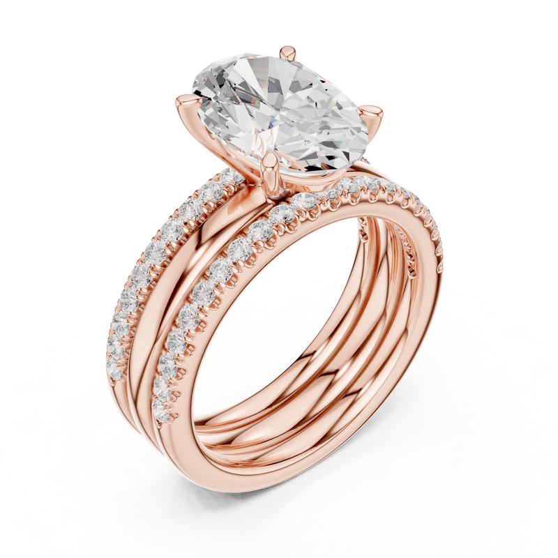 Ladies Ring DDLR-948@7 - Rose Gold - Image