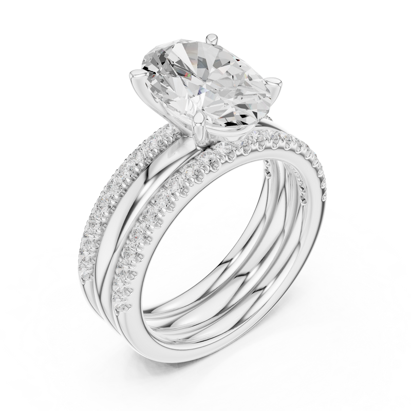 Ladies Ring DDLR-948@7 - White Gold - Image