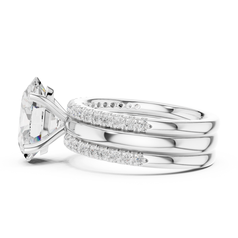 Ladies Ring DDLR-948@7 - White Gold - Image