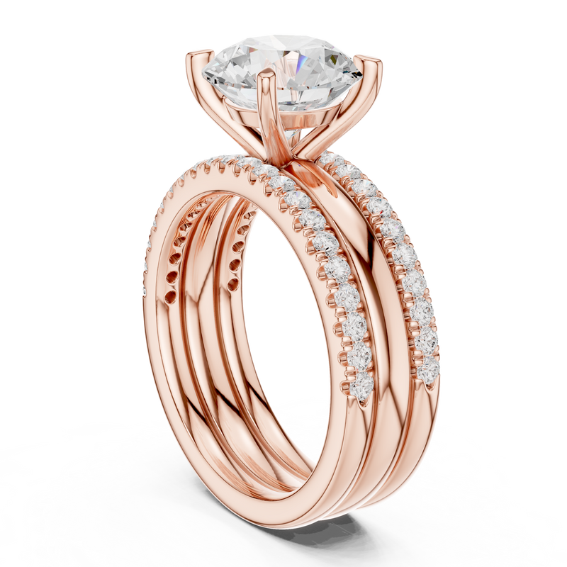 Ladies Ring DDLR-949@7 - Rose Gold - Image