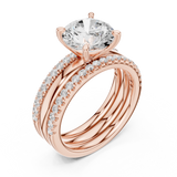 Ladies Ring DDLR-949@7 - Rose Gold - Image