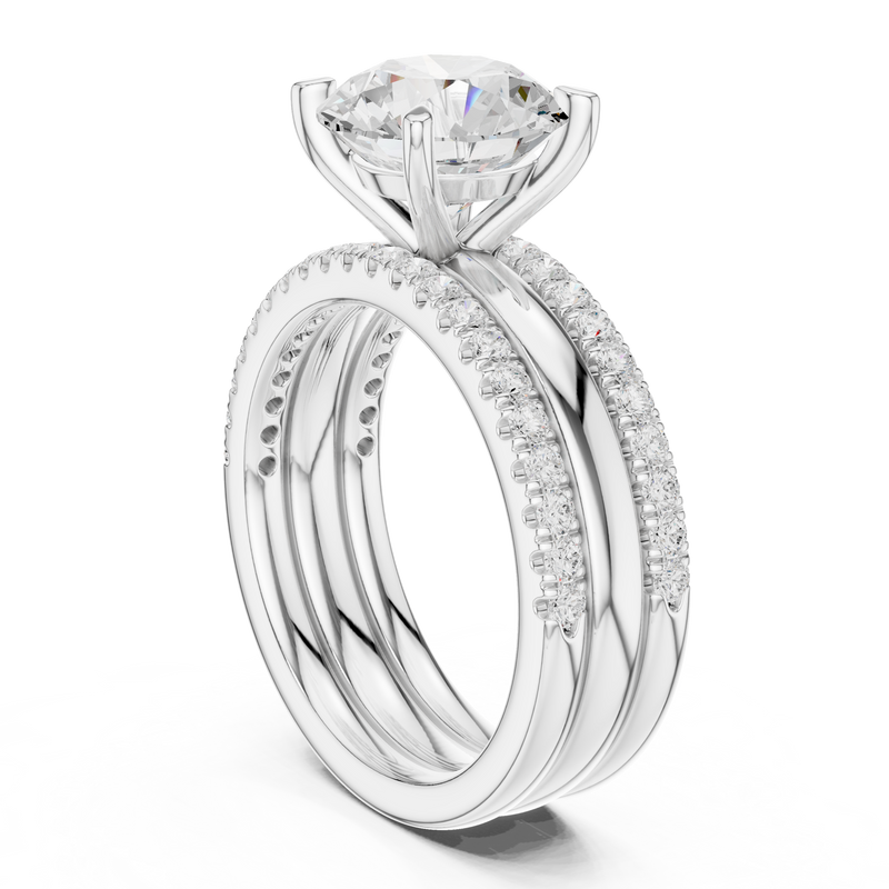 Ladies Ring DDLR-949@7 - White Gold - Image