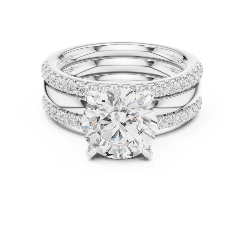 Ladies Ring DDLR-949@7 - White Gold - Image
