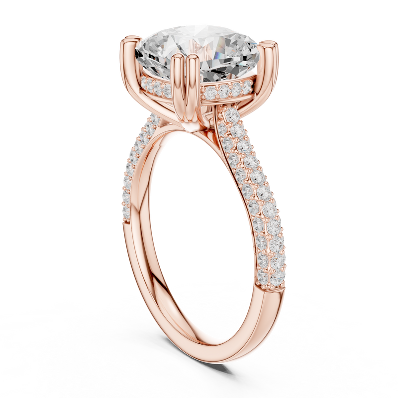 Ladies Ring DDLR-953@7 - Rose Gold - Image