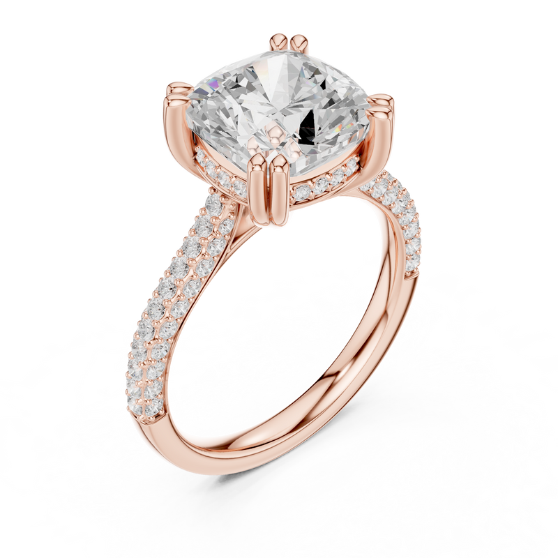 Ladies Ring DDLR-953@7 - Rose Gold - Image