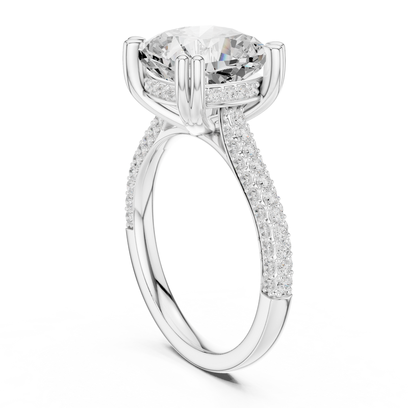 Ladies Ring DDLR-953@7 - White Gold - Image