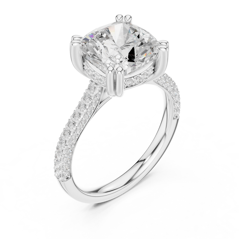 Ladies Ring DDLR-953@7 - White Gold - Image