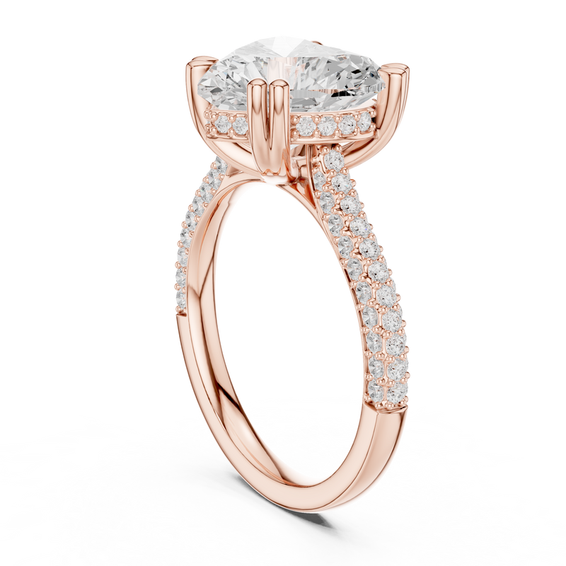 Ladies Ring DDLR-955@7 - Rose Gold - Image