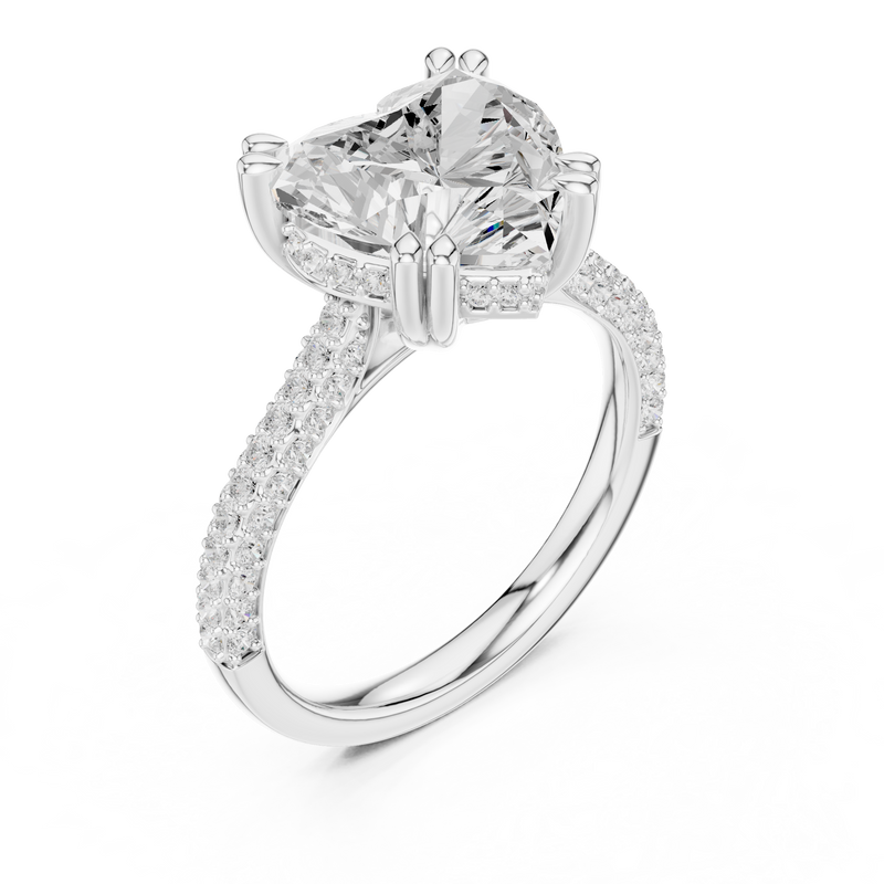 Ladies Ring DDLR-955@7 - White Gold - Image