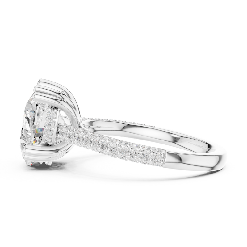 Ladies Ring DDLR-955@7 - White Gold - Image