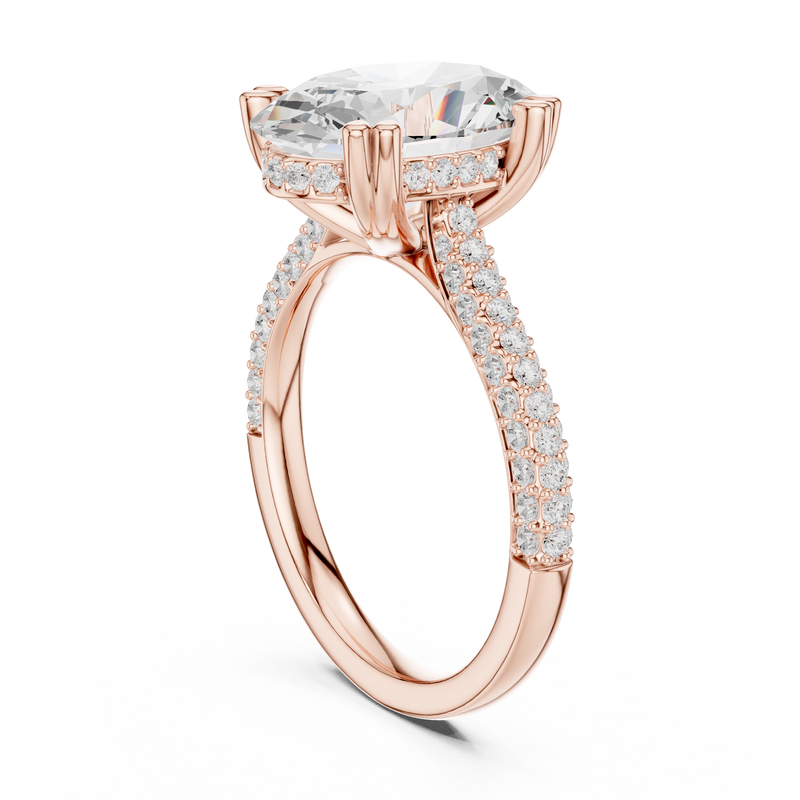 Ladies Ring DDLR-956@7 - Rose Gold - Image