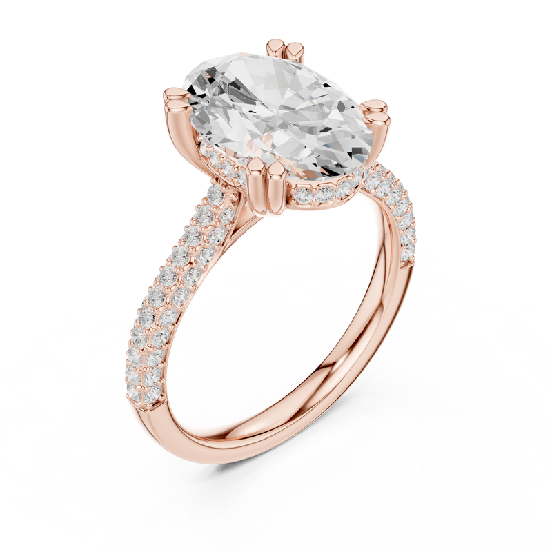 Ladies Ring DDLR-956@7 - Rose Gold - Image