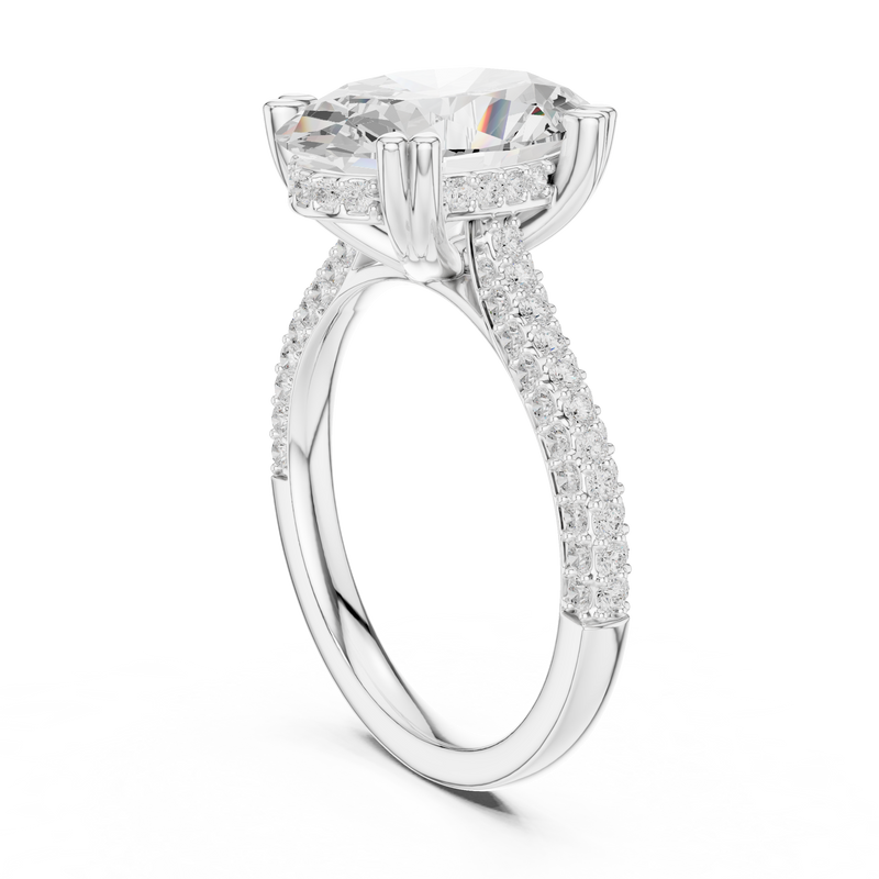 Ladies Ring DDLR-956@7 - White Gold - Image