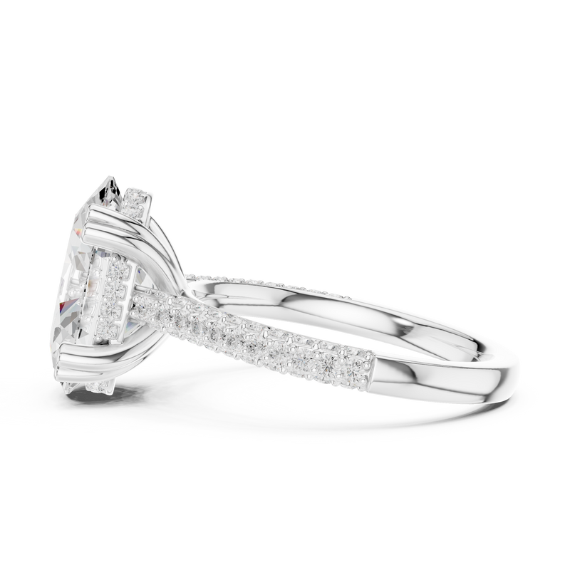 Ladies Ring DDLR-956@7 - White Gold - Image