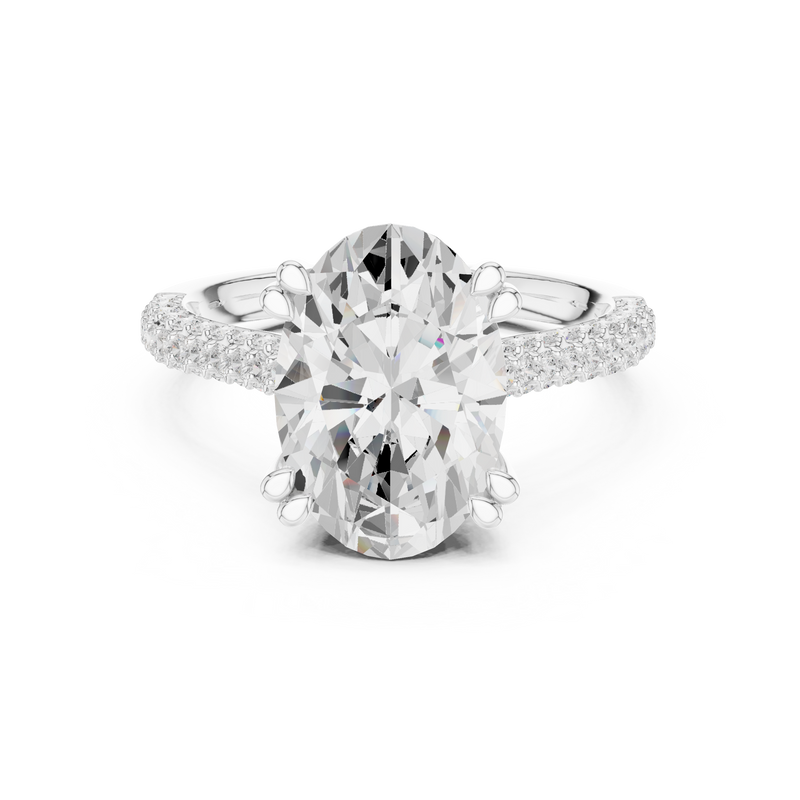 Ladies Ring DDLR-956@7 - White Gold - Image