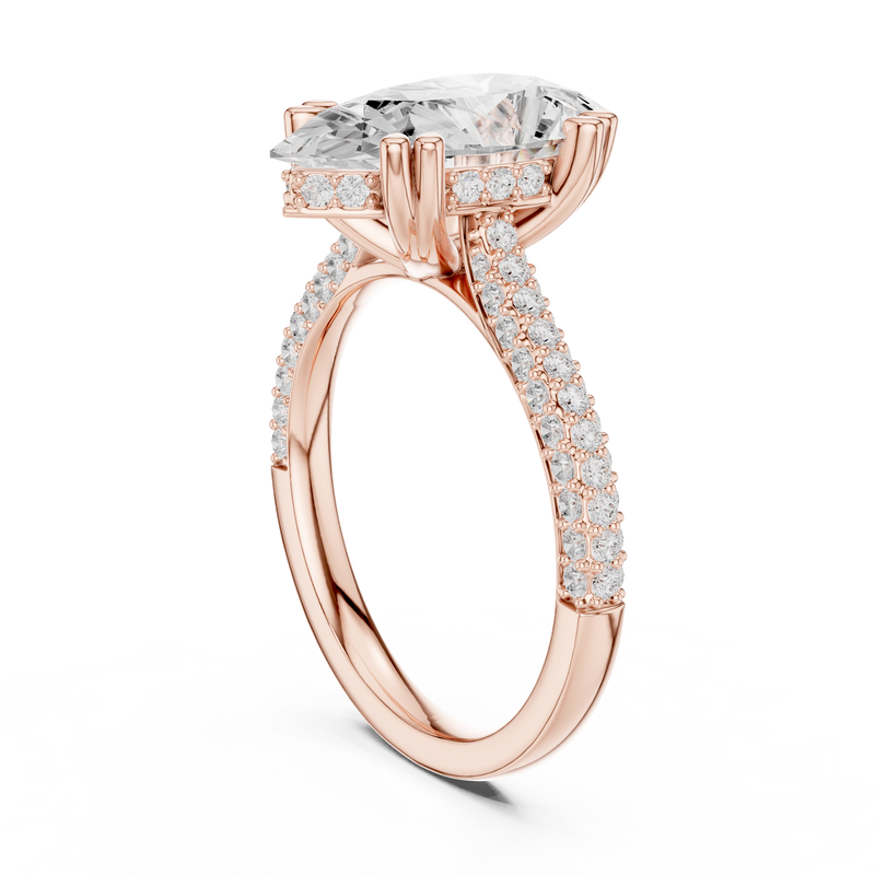 Ladies Ring DDLR-957@7 - Rose Gold - Image