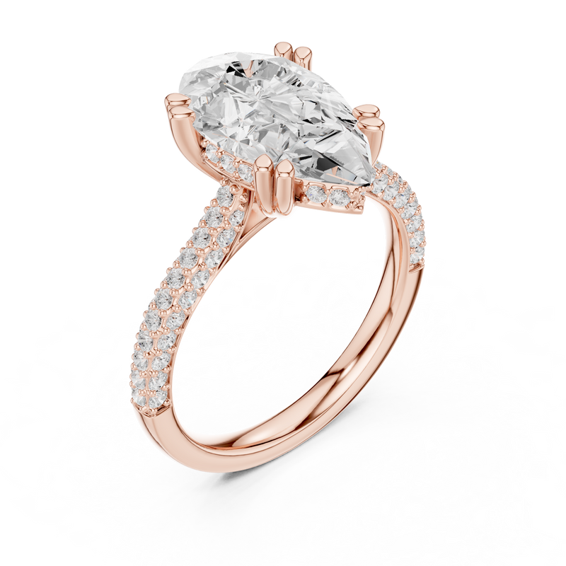 Ladies Ring DDLR-957@7 - Rose Gold - Image