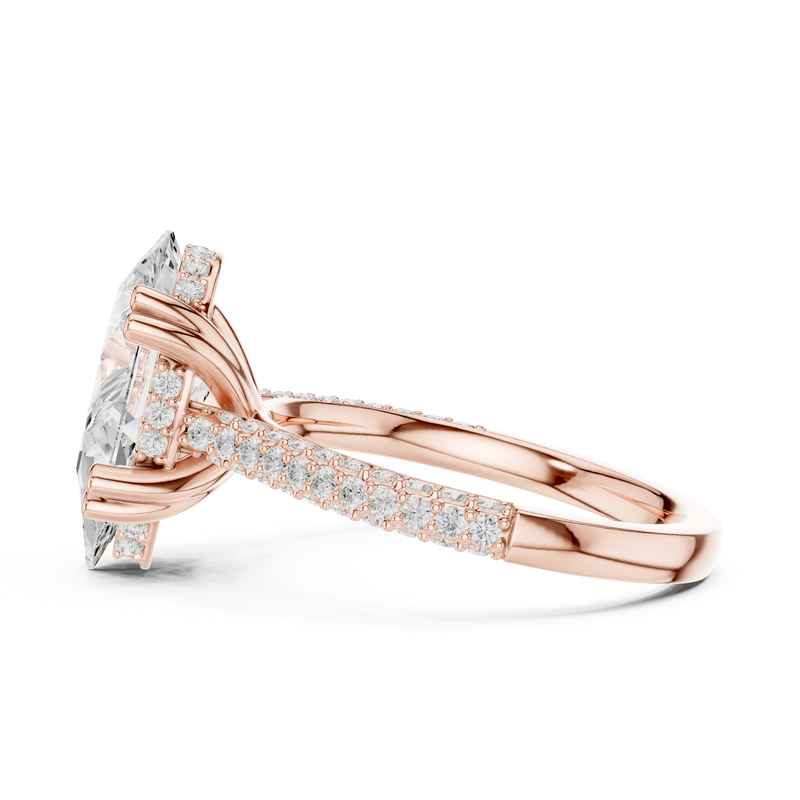 Ladies Ring DDLR-957@7 - Rose Gold - Image