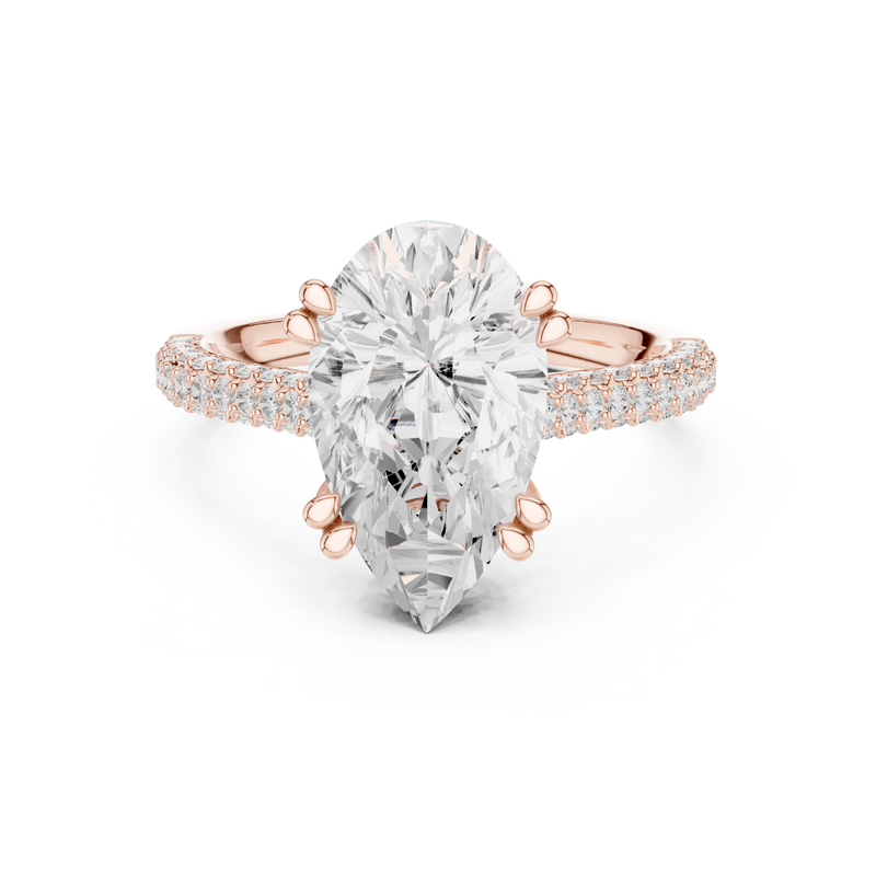 Ladies Ring DDLR-957@7 - Rose Gold - Image