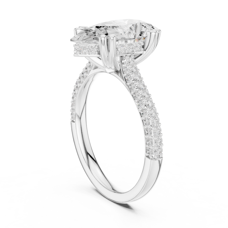Ladies Ring DDLR-957@7 - White Gold - Image
