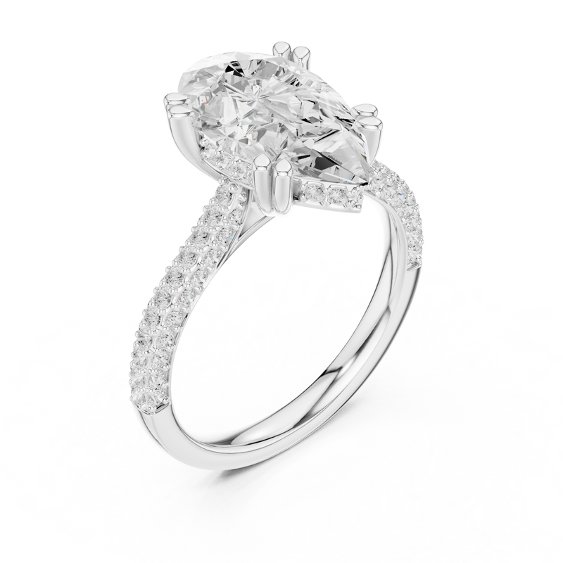 Ladies Ring DDLR-957@7 - White Gold - Image