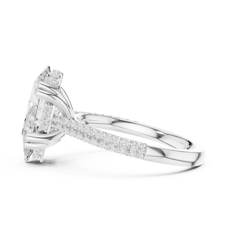 Ladies Ring DDLR-957@7 - White Gold - Image