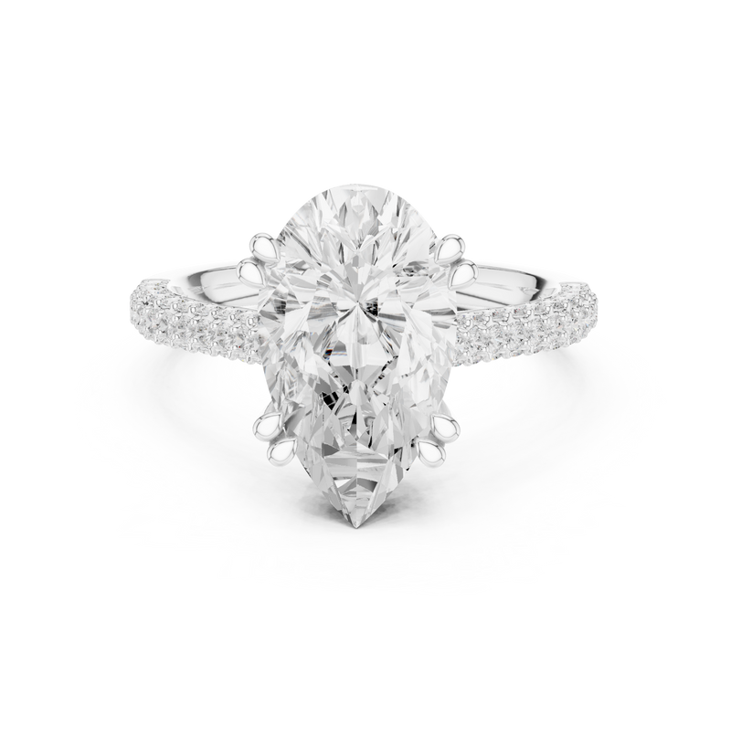 Ladies Ring DDLR-957@7 - White Gold - Image
