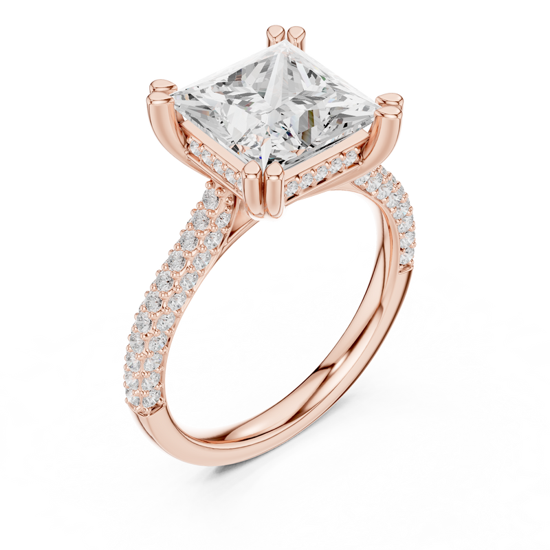 Ladies Ring DDLR-958@7 - Rose Gold - Image