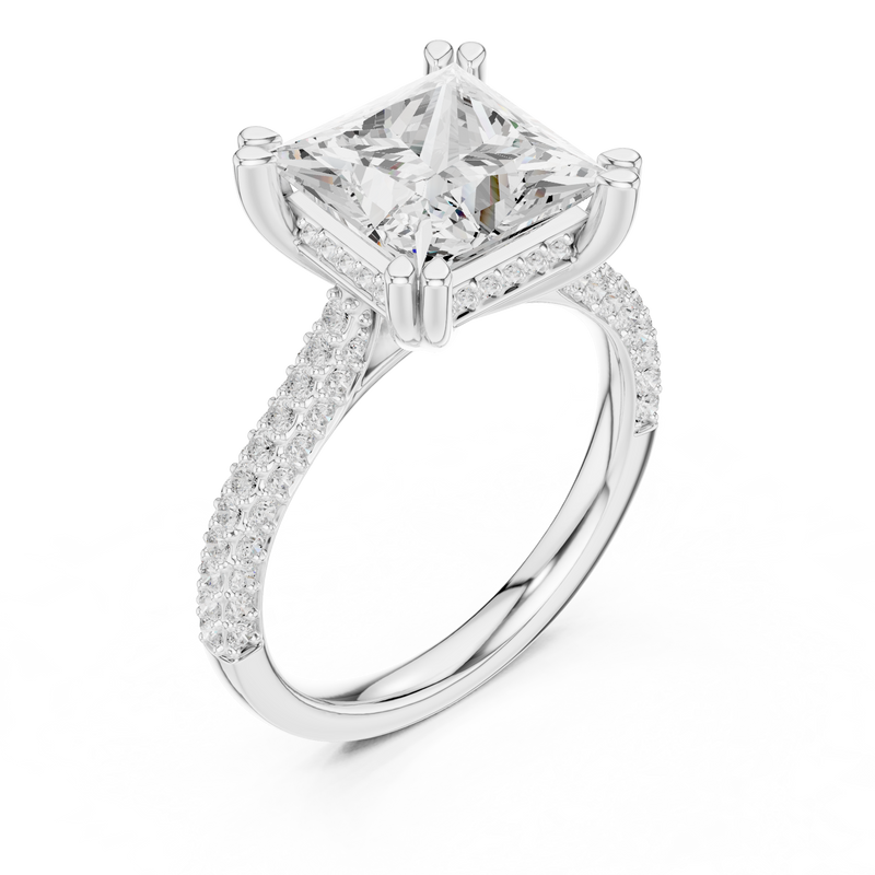 Ladies Ring DDLR-958@7 - White Gold - Image