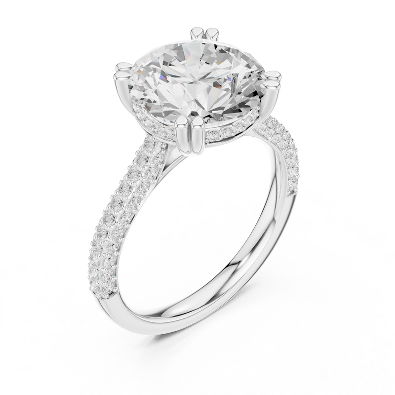 Ladies Ring DDLR-960@7 - White Gold - Image
