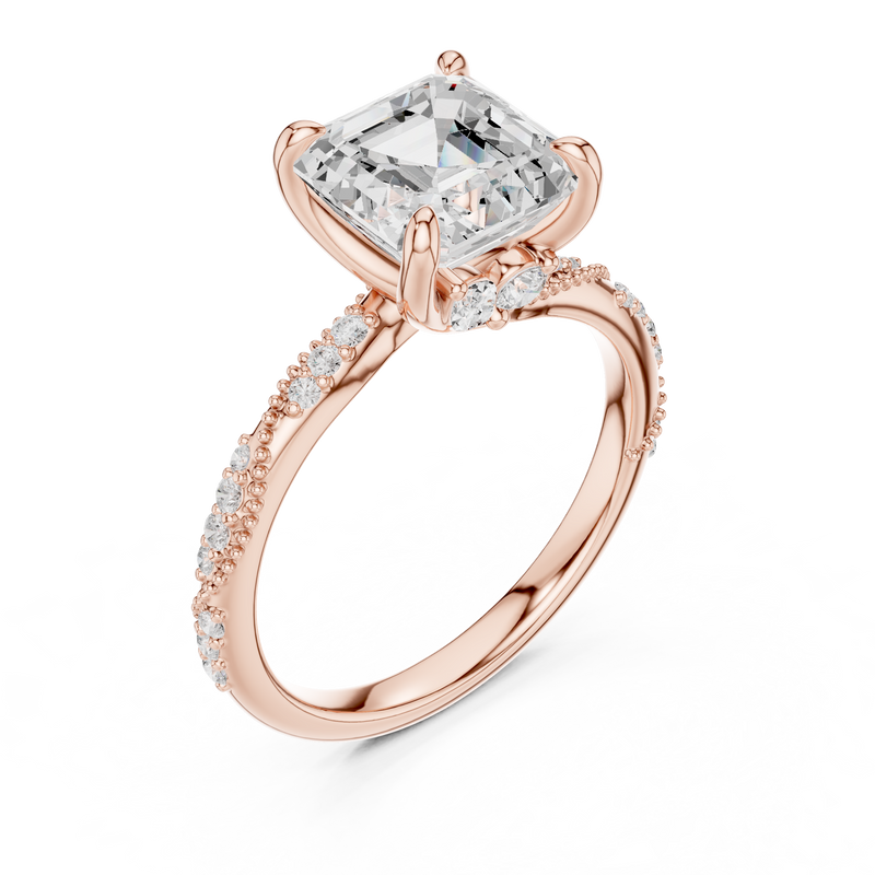 Ladies Ring DDLR-961@7 - Rose Gold - Image