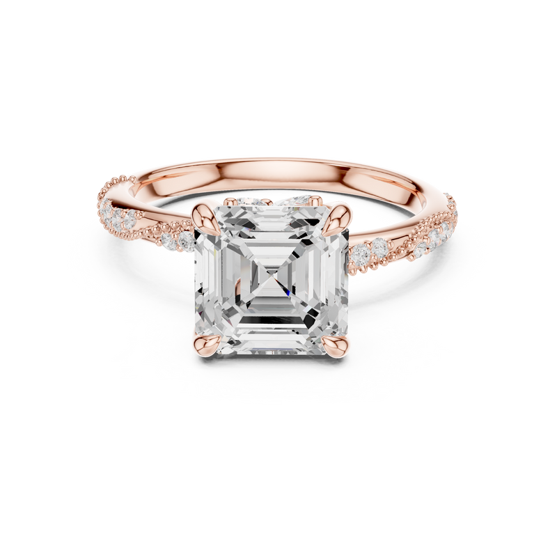 Ladies Ring DDLR-961@7 - Rose Gold - Image