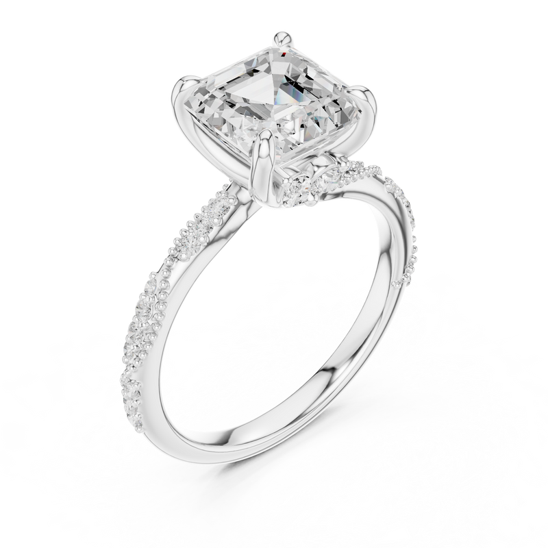 Ladies Ring DDLR-961@7 - White Gold - Image