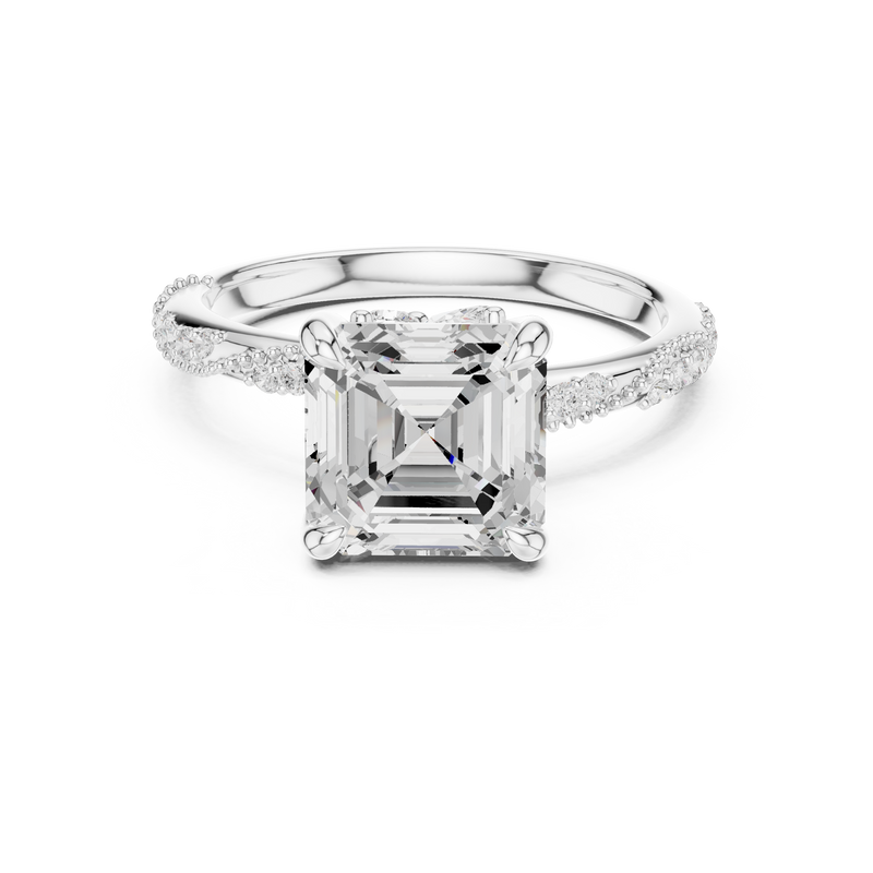 Ladies Ring DDLR-961@7 - White Gold - Image