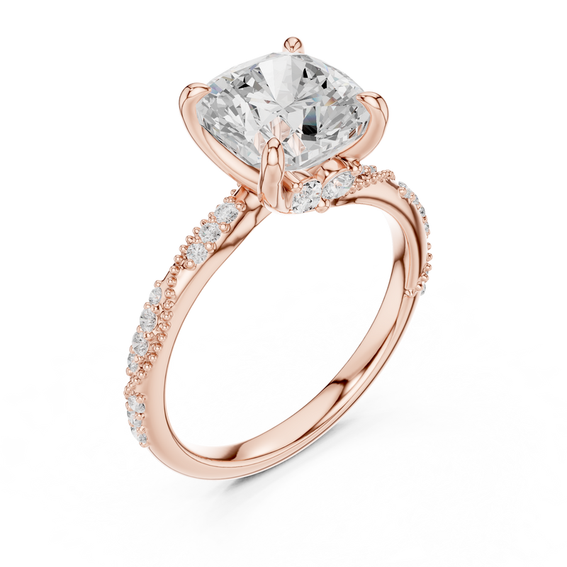 Ladies Ring DDLR-962@7 - Rose Gold - Image
