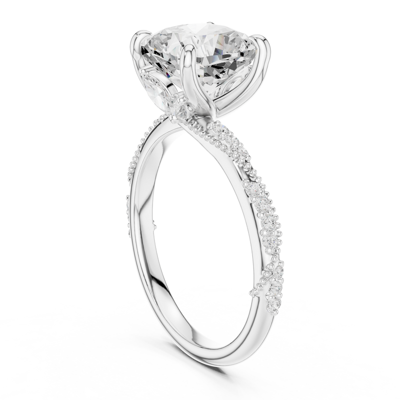 Ladies Ring DDLR-962@7 - White Gold - Image
