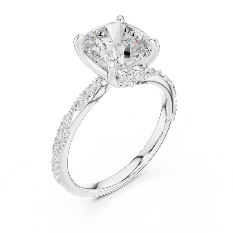 Ladies Ring DDLR-962@7 - White Gold - Image