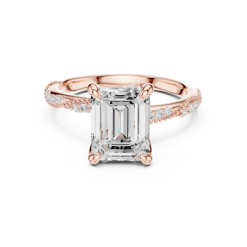 Ladies Ring DDLR-963@7 - Rose Gold - Image