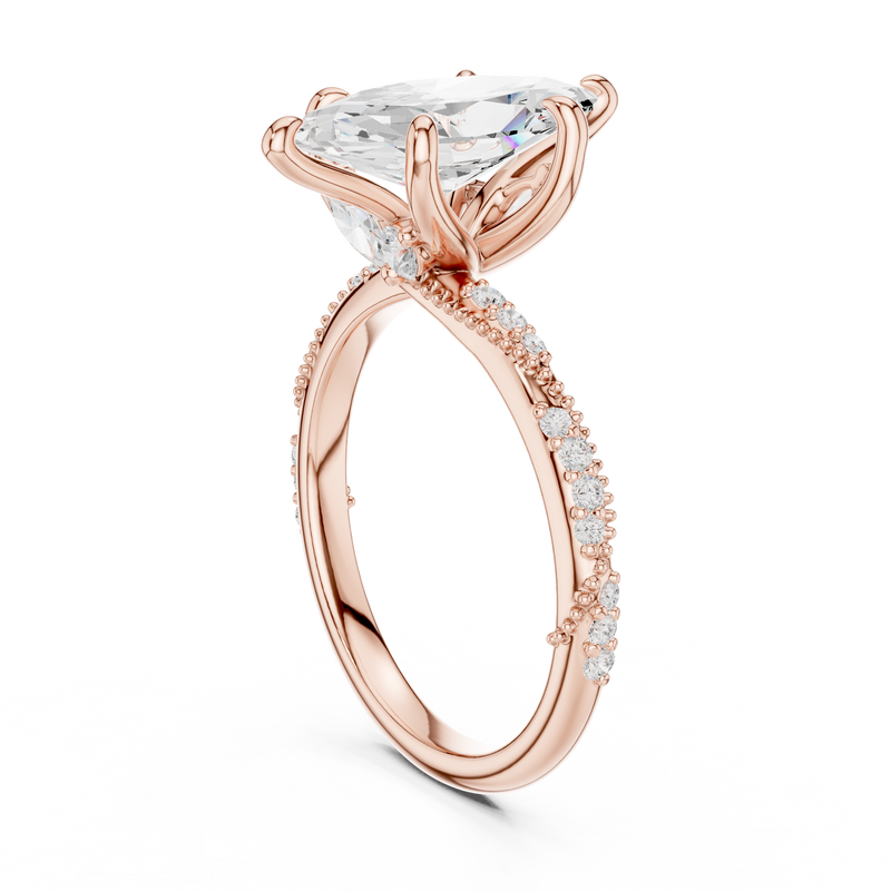 Ladies Ring DDLR-964@7 - Rose Gold - Image