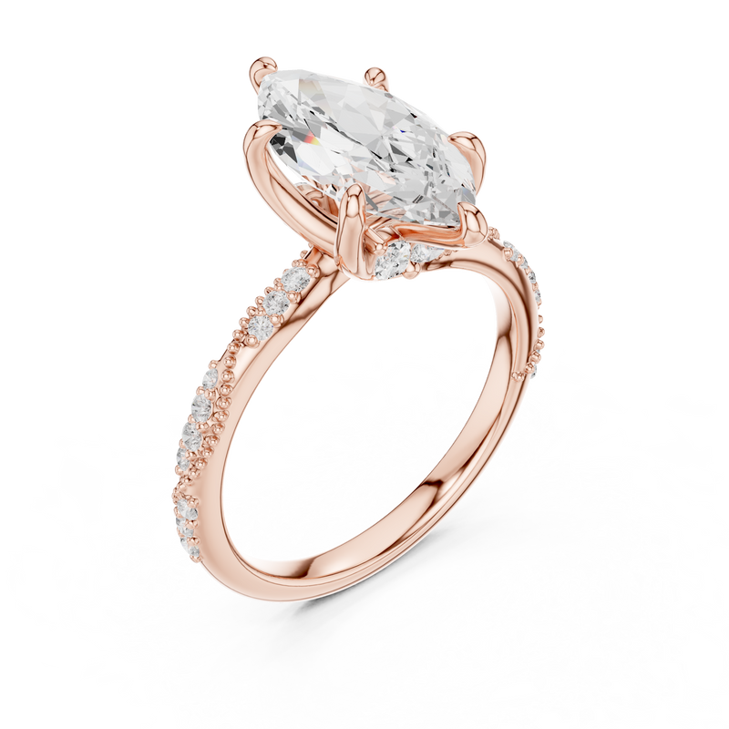 Ladies Ring DDLR-964@7 - Rose Gold - Image
