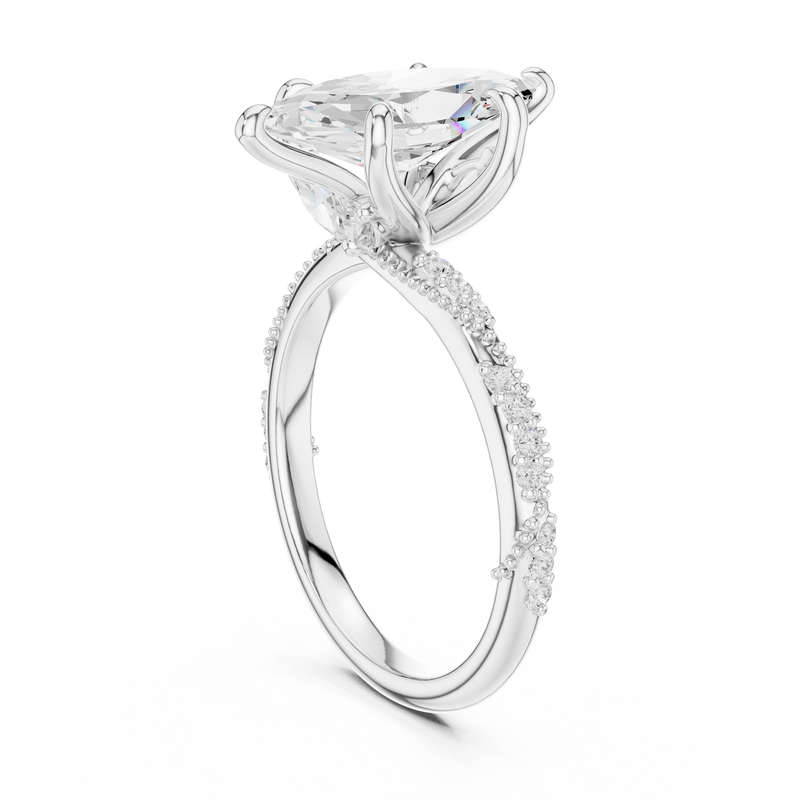 Ladies Ring DDLR-964@7 - White Gold - Image