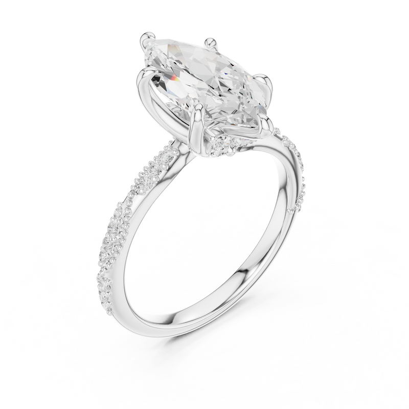 Ladies Ring DDLR-964@7 - White Gold - Image