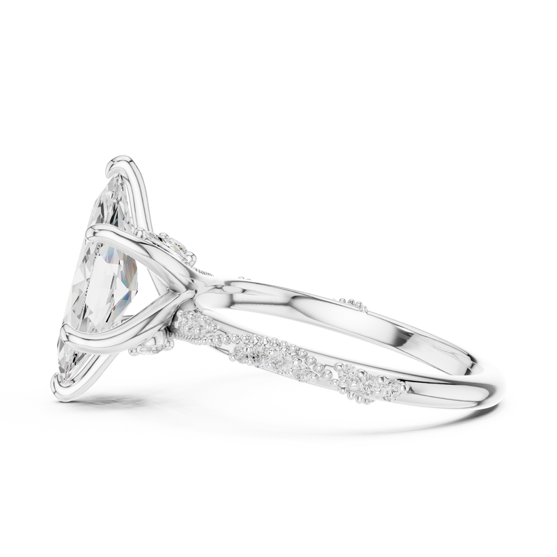 Ladies Ring DDLR-964@7 - White Gold - Image