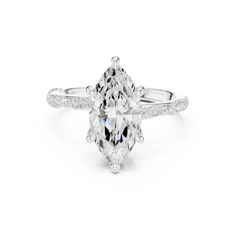 Ladies Ring DDLR-964@7 - White Gold - Image
