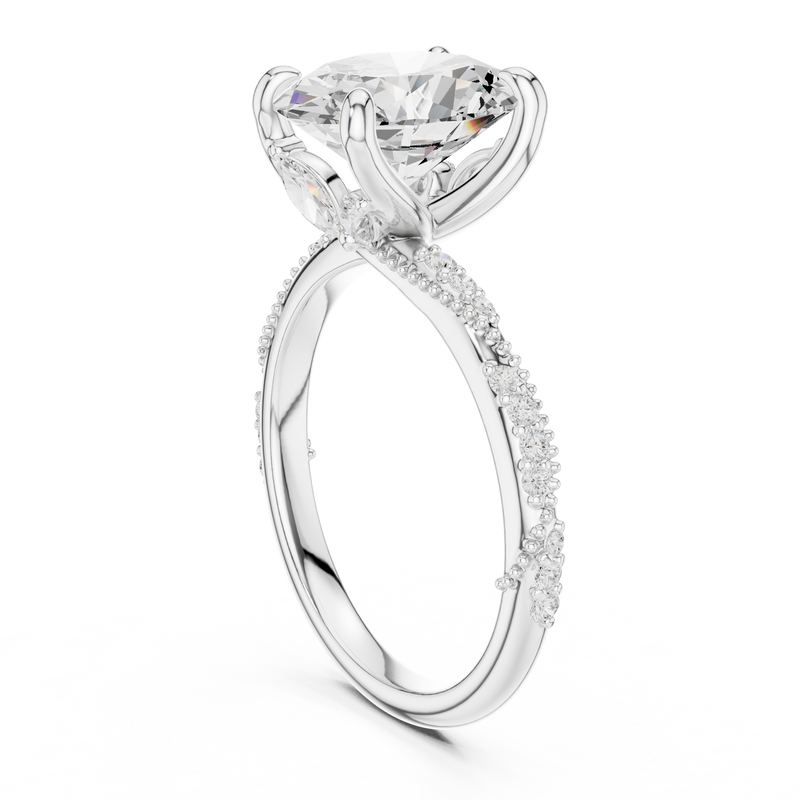 Ladies Ring DDLR-965 - White Gold - Image