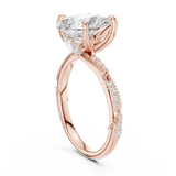 Ladies Ring DDLR-966@7 - Rose Gold - Image