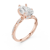 Ladies Ring DDLR-966@7 - Rose Gold - Image
